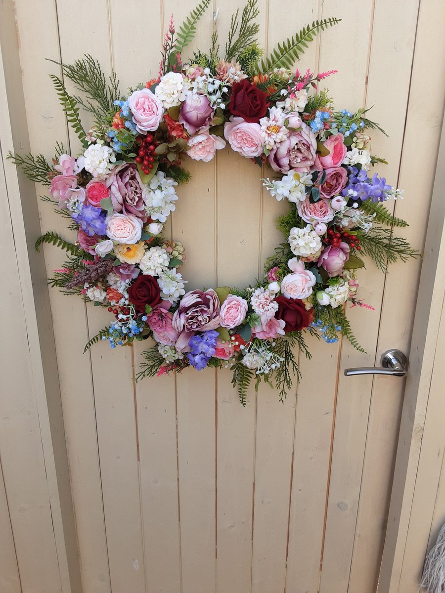 Festival.  56cm wreath, door wall table grave weddings present. 