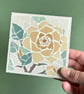 Mosaic Floral Art - Rose Mosaic Wall Plaque in Yellows - Image 1