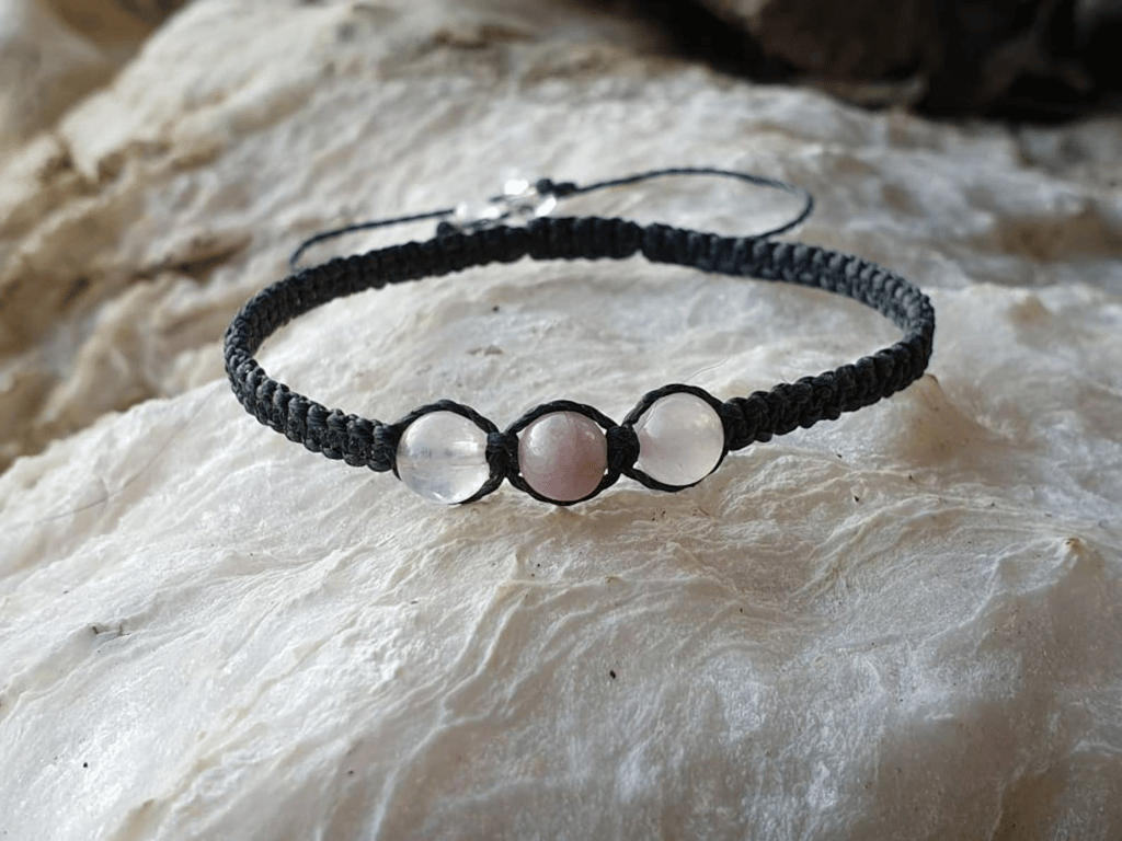 Rose Quartz & Kunzite Shambala Bracelet