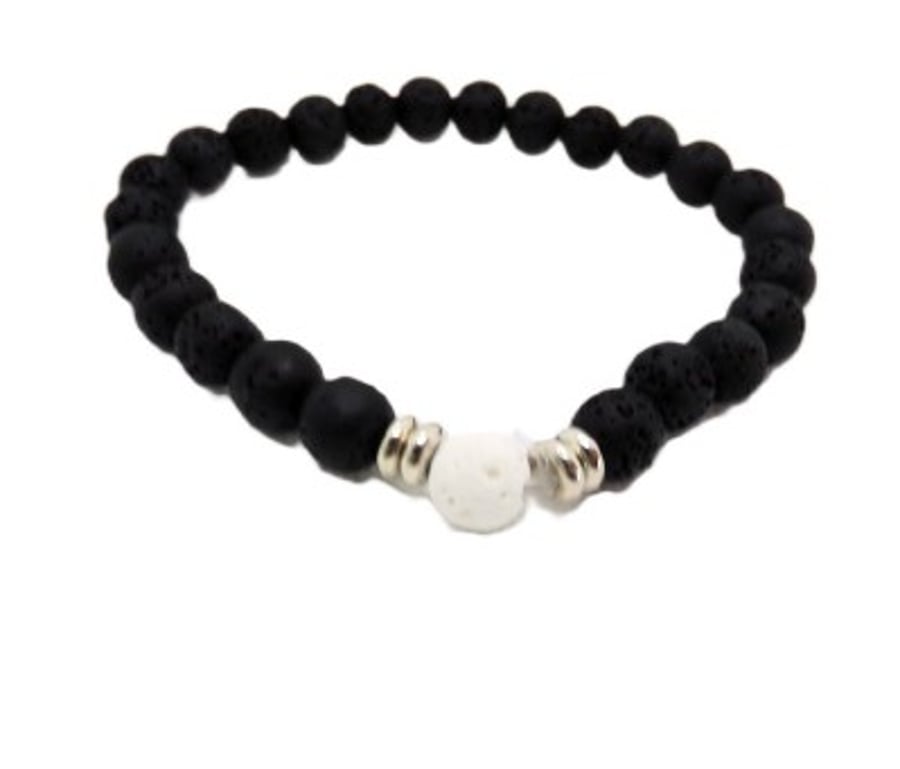 Black Lava Stone Bracelet