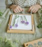 Heirloom Wooden Flower Press in Folksy Floral - Botanical Press - Herbarium Pres - Image 6