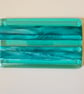 Large turquoise fused glass soapdish - Image 3