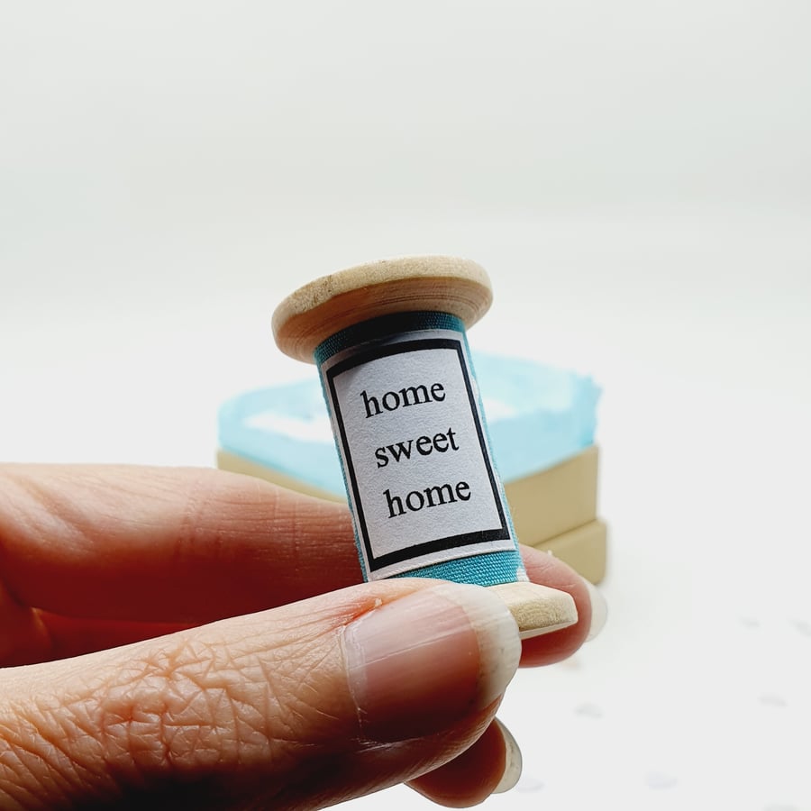 "Home Sweet Home" Cotton Reel Ornament Decoration