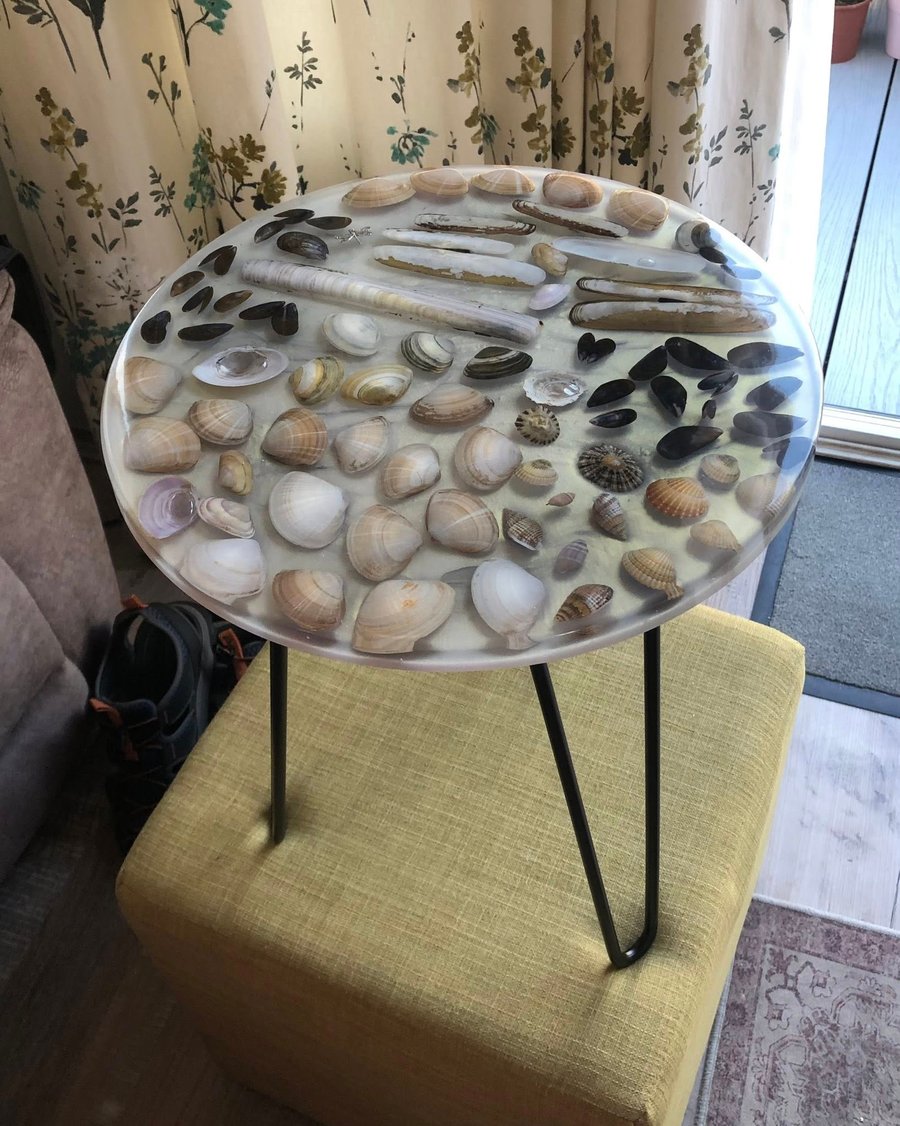 A Summer by the Sea Resin Table.