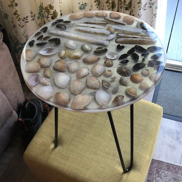 A Summer by the Sea Resin Table.