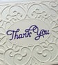  Thank you card. Elegant card. Handmade card. . Ref 342.  - Image 2