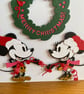 Handmade Minnie & Mickey Christmas Wreath Card - Image 5