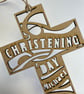 Personalised special occasion cross decoration - Image 1