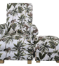 Fryetts Monkeys Natural Adult Chair & Footstool Jungle Armchair Green Nursery  - Image 1