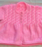 Girl's Knitted Cable Yoke Cardigan, Children's Clothes, Children's Gift Ideas