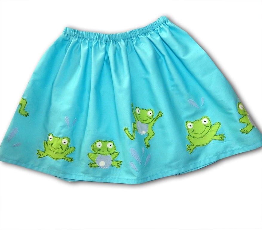 Girls Frog Skirt, Baby Girl Clothing, Girls Clothing, Skirts for Girls