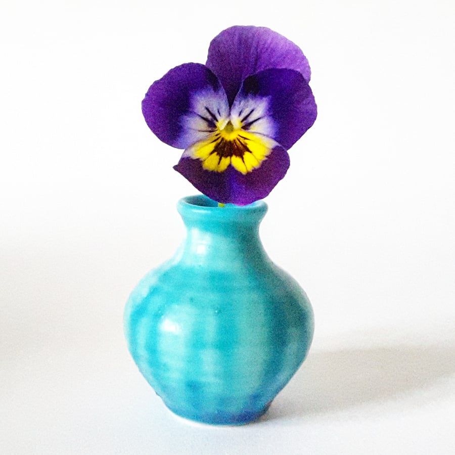 Miniature Turquoise Vase