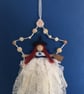 Sea Shell Witch Fairy In A Star Hanging Decoration, Halloween Witch - Image 2