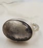 Elegant Quartz Cabochon Silver Ring - Image 10