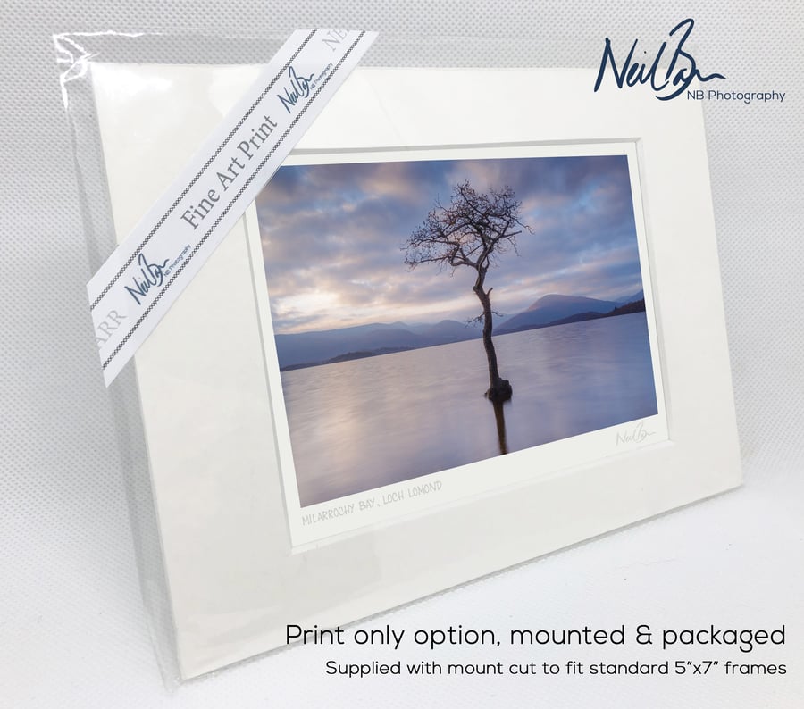 Milarrochy Bay, Loch Lomond, Scotland - A6 (7" x 5") Unframed Print