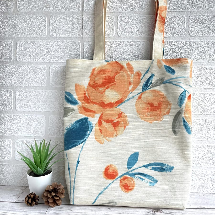 Orange Roses Tote Bag