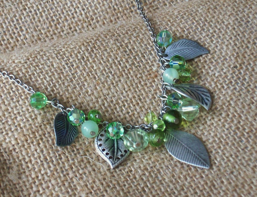 Summer leaves necklace