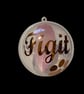 Pet Memorial Christmas Bauble - Personalised Paw Print Ornament with Feather. - Image 7