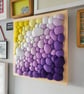 Purple Yellow Felt Wall Art - Abstract Diagonal Blobs - Image 7