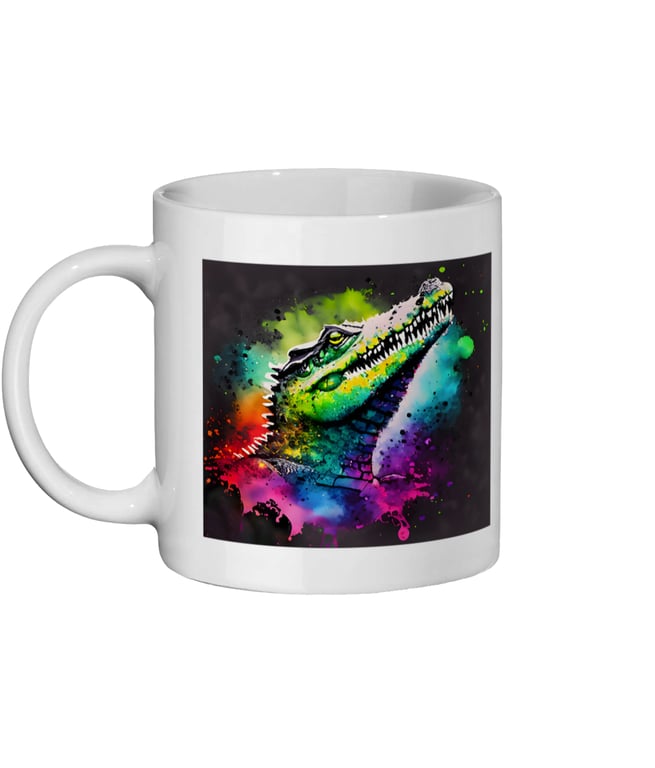 Watercolour Crocodile 1 - Bright, Vivid Wildlife Mug