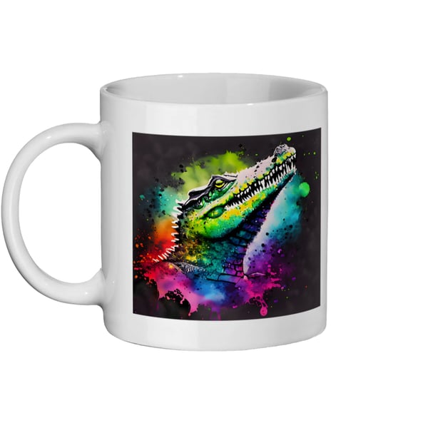 Watercolour Crocodile 1 - Bright, Vivid Wildlife Mug