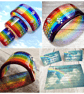 Glass Rainbow Bridge For Pet Loss - 3D Name, Paw Prints, Choice Of Gift Card - Image 1