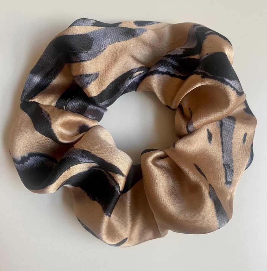 Caramel Satin Scrunchie