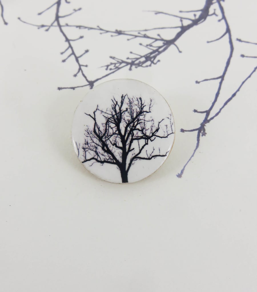 Winter Tree Brooch