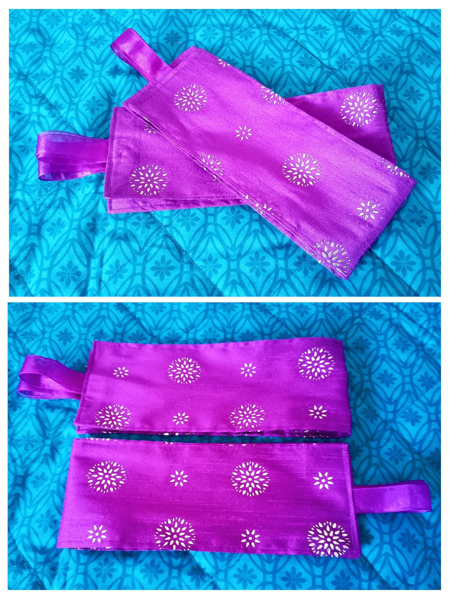 Magenta and Gold Curtain Tie Backs Hold Backs