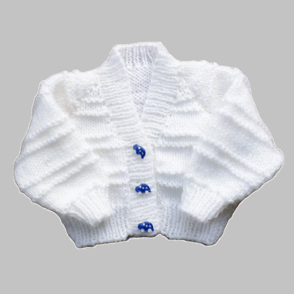 KNITTING PATTERN PDF Garter Ridge Cardigan for Baby