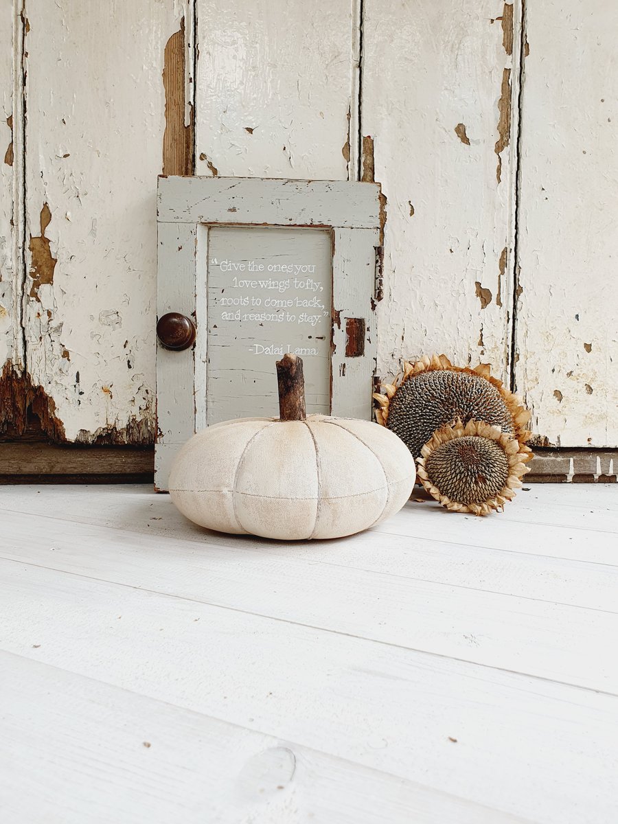 RESERVED FOR DEBI - Medium White Pumpkin