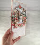 Handmade Christmas Card. Snowman & Children Vintage Christmas Card.(36) - Image 3