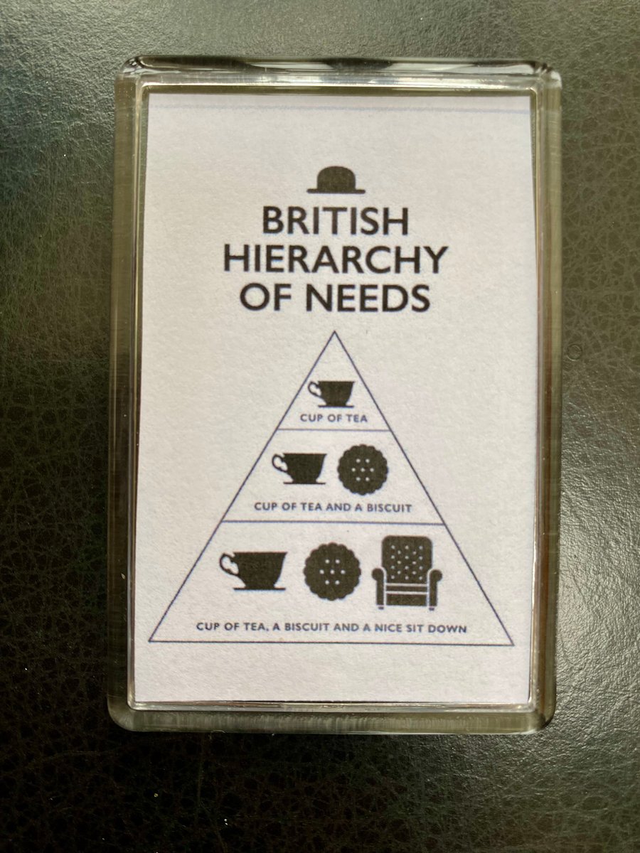 British Hierarchy of Needs Tea Tea Tea! decorative fridge magnet