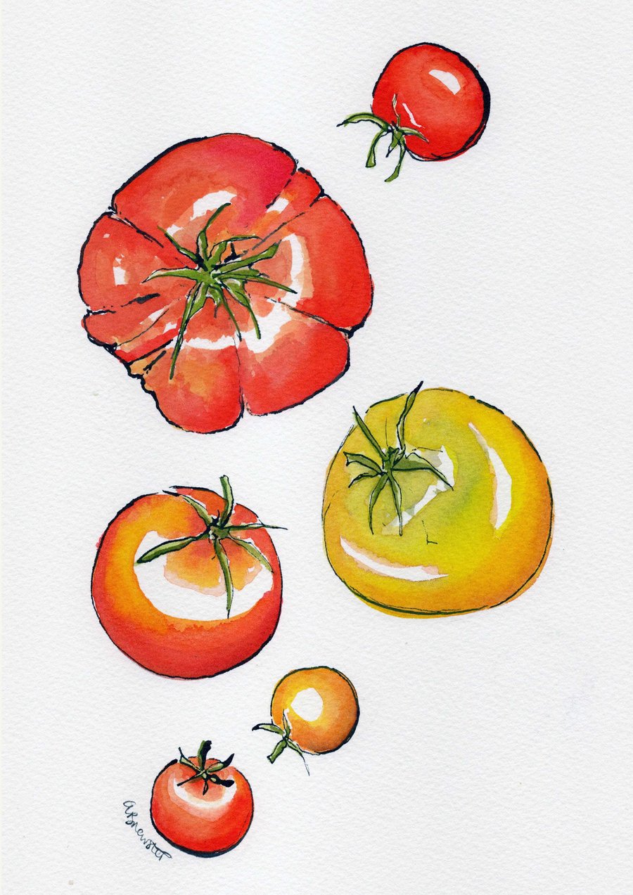 Heritage tomatoes print