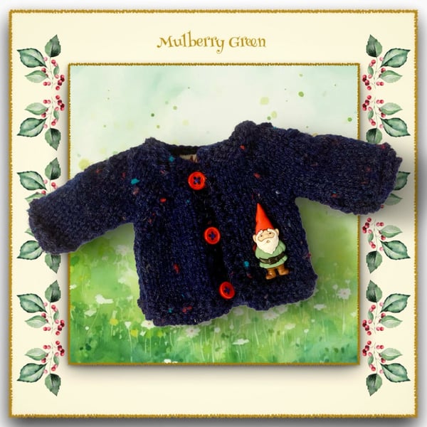 Navy Flecked Gnome Cardigan 