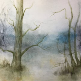 Original Watercolour - Woodland Mist