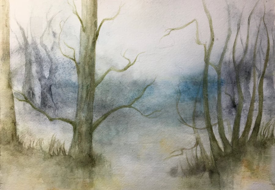 Original Watercolour - Woodland Mist