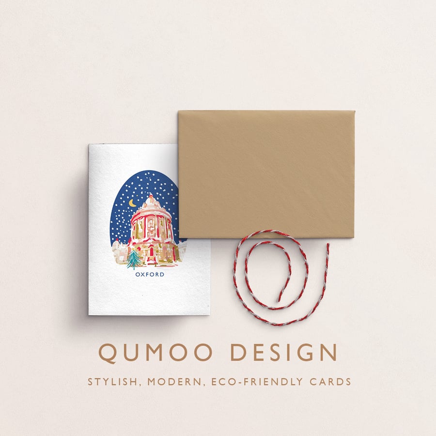 Christmas Card Oxford Radcliffe Camera (QM 257)