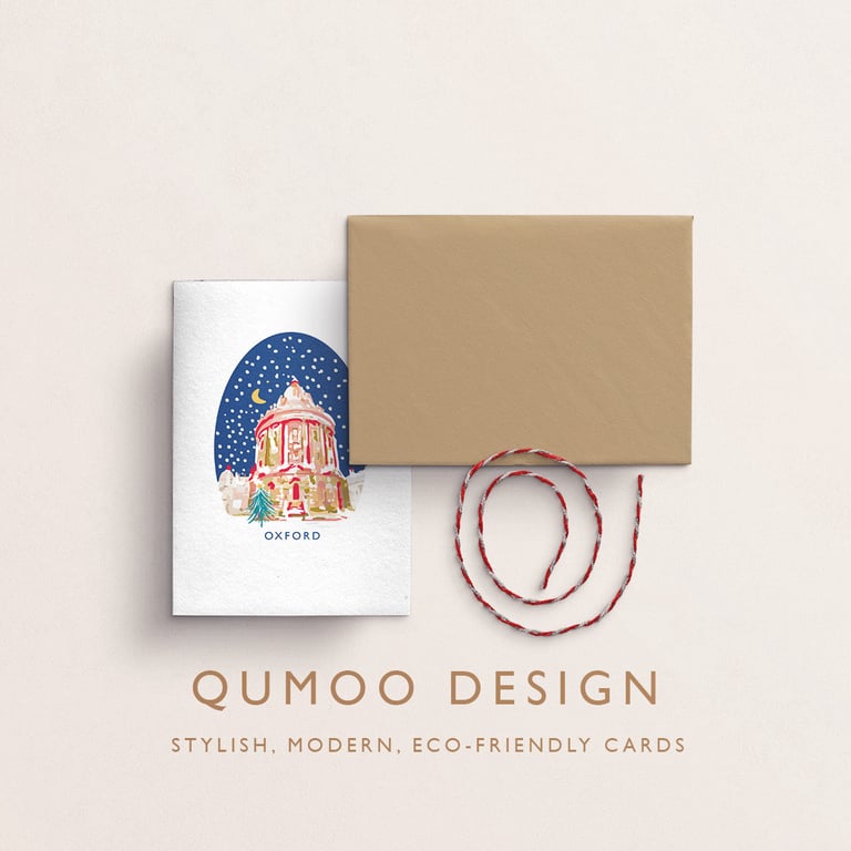 Christmas Card Oxford Radcliffe Camera (QM 257)