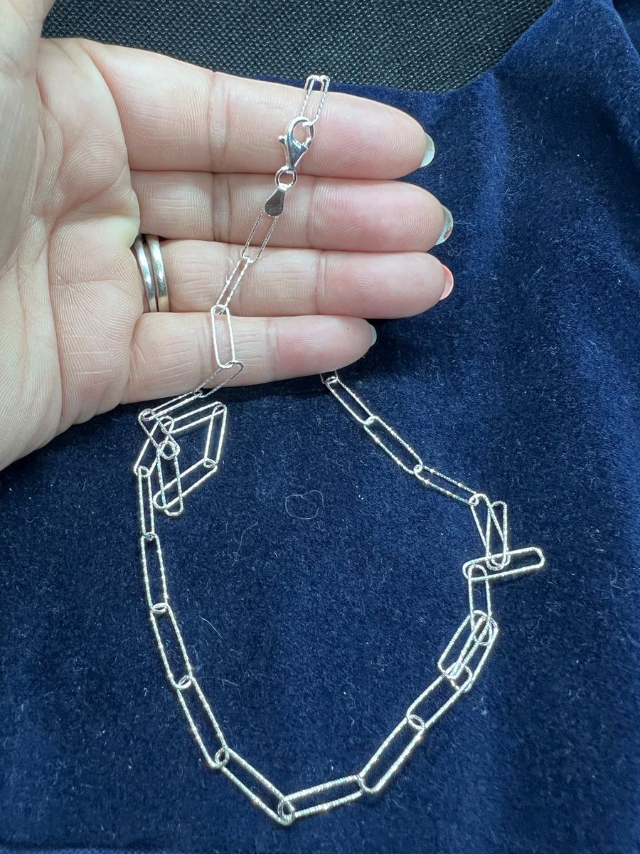 Paper clip necklace