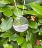 Made to order Moon O'er The Sea Necklace, Handmade in Fine Silver