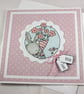 Handmade any occasion card - bunny bouquet - Image 3