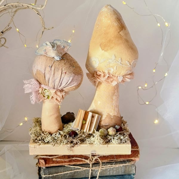 Handmade fairy toadstools