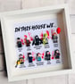 Horror Halloween "In This House We" 10 Minifigure Frame - Image 1