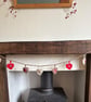 Christmas heart bunting or garland