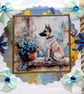 Belgian Shepherd Dog - Hand Crafted Decoupage Greeting Card - Blank (3151) - Image 1