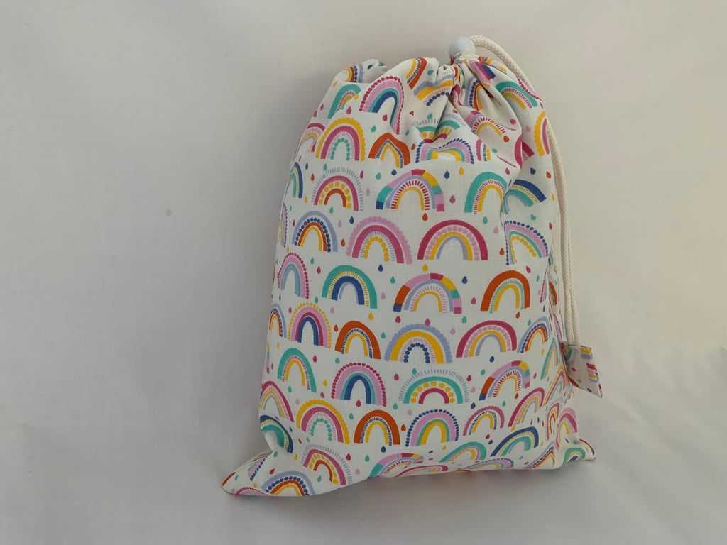 Drawstring Wash Bag, Toiletry Bag, Waterproof lining, Kids Wash bag