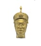 Ori Olokun pendant, Ife bronze head, african tribal necklace, yoruba luck charm, - Image 4