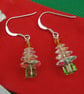 Sparkly Christmas Tree Earrings    Crystal   Stocking Filler - Image 2