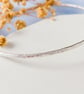 Silver Bangle with Rose Leaf Charm - Recycled Silver - Stacking Bangle - Image 3